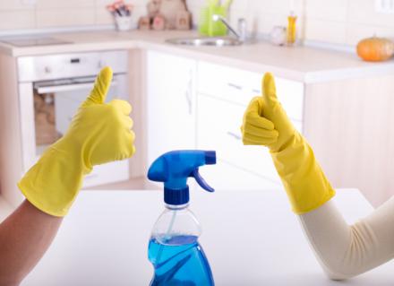 professional home cleaners let cleaning products do their job